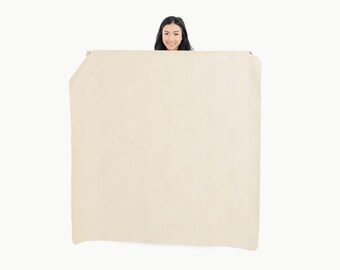 Cream Picnic Blanket - Beach Mat - Baby Change Mat - Play Mat - Floor Mat - Bath Pad - Premium Double Sided 100% Vegan Leather - Waterproof
