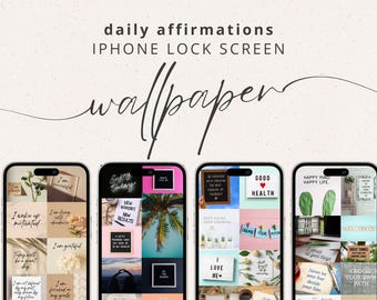 5 fondos de pantalla de bloqueo de iPhone con afirmaciones diarias