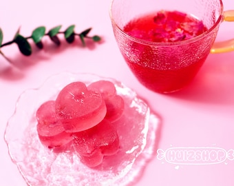 Vegan Rose Kohakutou Candy, Edible Crystal, Rose Candy
