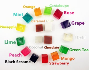 Vegan 18 Flavor Colorful Kohakutou Candy， Edible Crystal Quartz， Japanese Style Candy