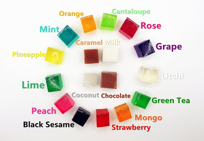 18 Flavor Colorful Kohakutou Candy Edible Crystal Quartz Etsy