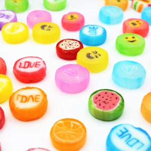 Mixed Flavored&Colored Cut Rock Vegan Candy | Cut Rock Candy | Fruit Candy
