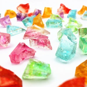 Kohakutou Jelly Candy,Edible Crystal Quartz,  Japanese Kohakutou，sea glass candy