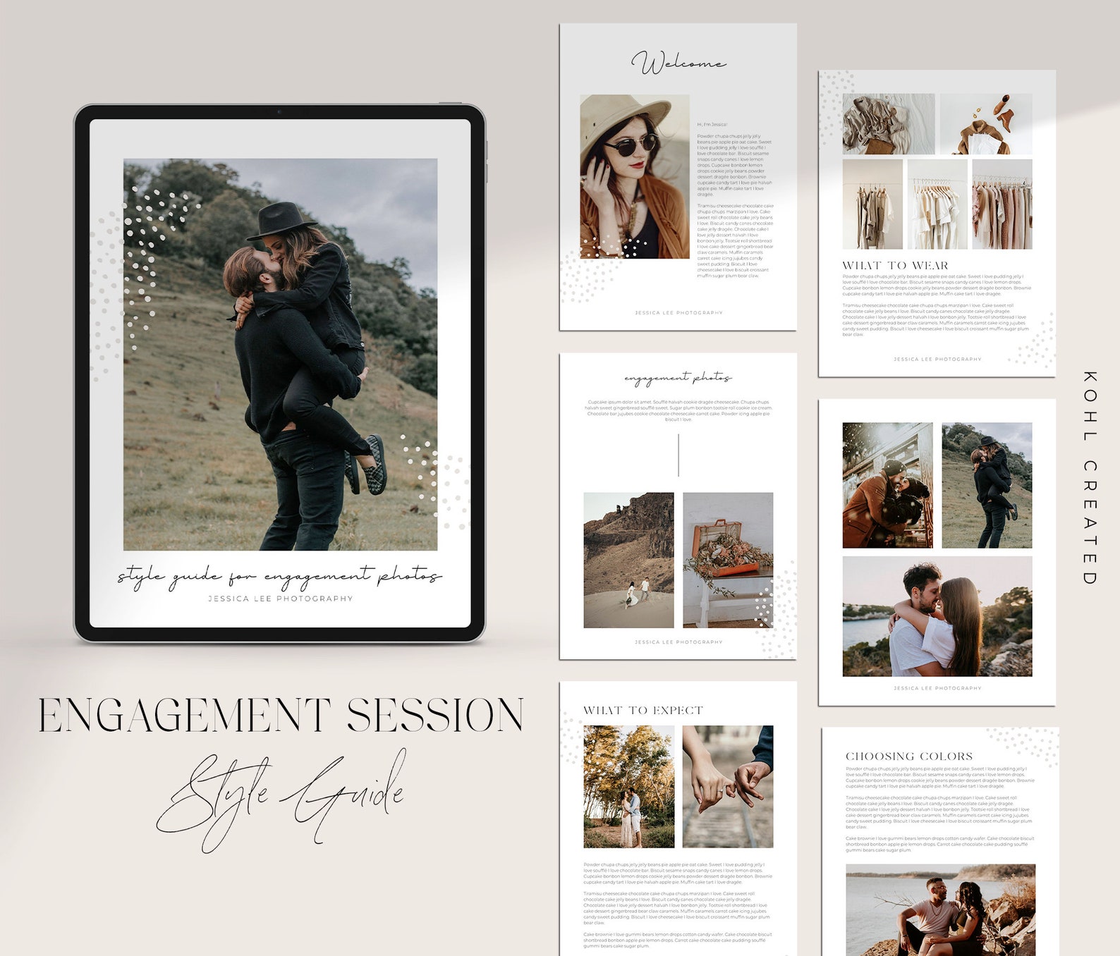 Canva Style Guide Template For Photographers Engagement Etsy Singapore