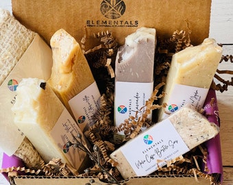 All Natural Vegan Soap Gift Set, Mini Soap Sampler