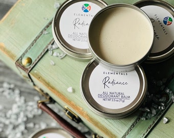All Natural Deodorant Balm, Vegan, Aluminum Free, 4oz
