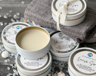 All Natural Deodorant Balm, Vegan, Aluminum Free, 4 oz