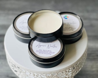 Natural Deodorant Balm, Vegan, Aluminum-Free, in Metal Tin