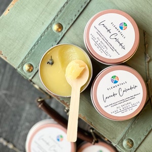 Organic Calendula Herbal Lavender Salve, All Natural Skin Balm