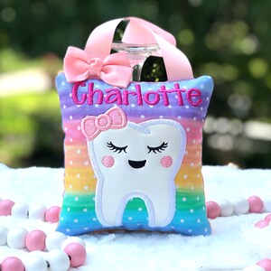 Nr.475 Tooth Fairy Pillow, Personalize Pillow,  Birthday Gift.