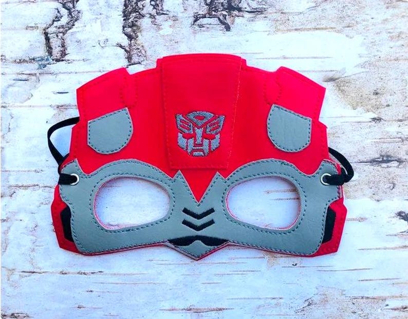 Embroidered Transformers Mask, Kids Birthday Party Costume, Halloween ...