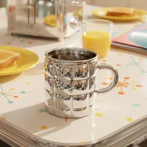 Retro style chrome mug Gif for Christmas Gist for Boss Christmas Gift Social Worker Mug Social worker appreciation