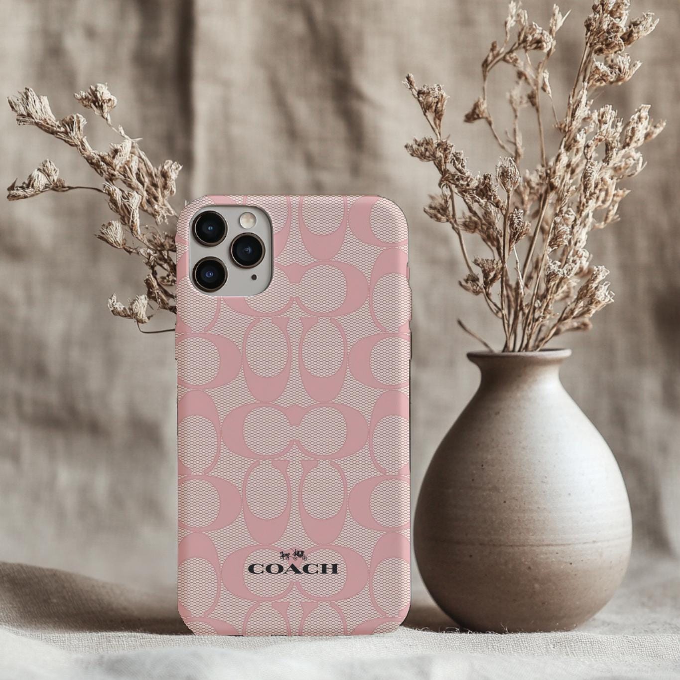 Pink Coach Phone Case - Etsy Pink Coach Phone Case - Etsy