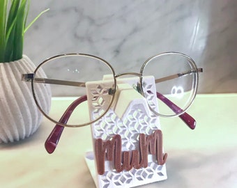 Personalized Reading Glasses holder | Home Office | Delighted Eyeglasses Stand | Glasses display | Minimalist Organizer | Gift idea for