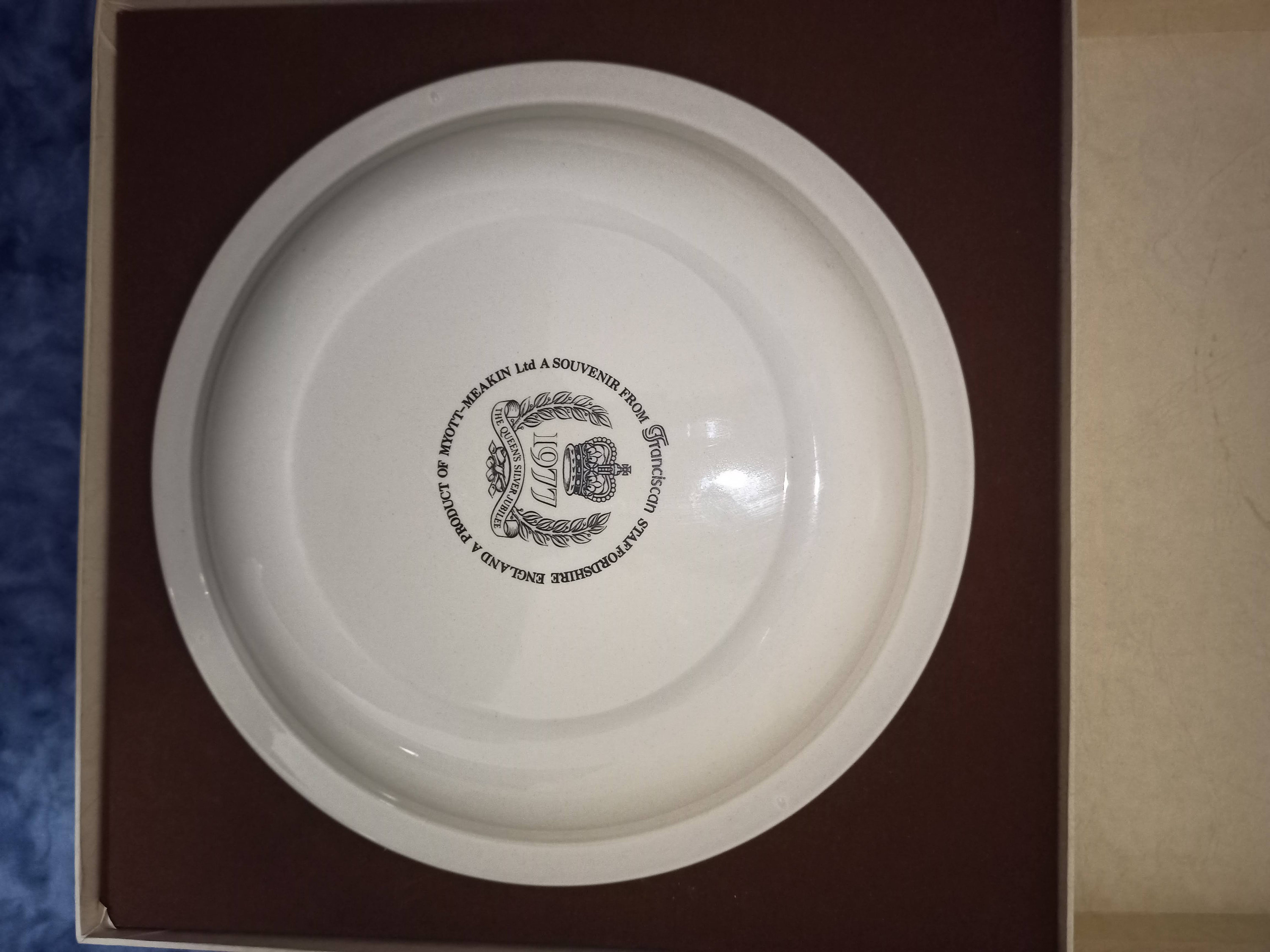 Staffordshire Franciscan pottery Queens Silver Jubilee plate Etsy
