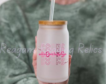 Books Books Books Books Are My Love Language Frosted Tumbler