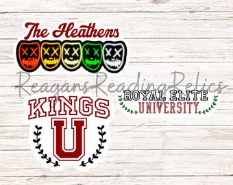 Officially Licensed Kings U and Royal Elite Sticker pack