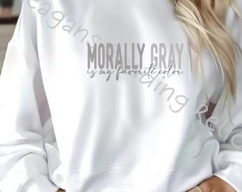 Morally gray is my favorite color Unisex Heavy Blend™ Crewneck Sweatshirt