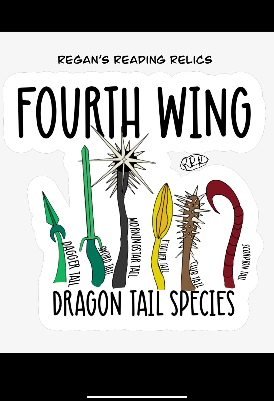 Fourth Wing Dragon Tail Species Etsy Hong Kong