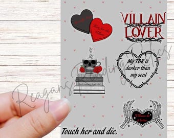 Villain Sticker sheet