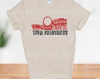 Officially Licensed Sinful Rollercoaster T-shirt