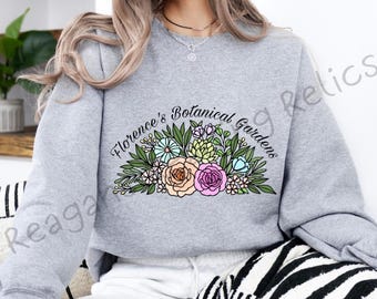 Sweatshirt met officiële licentie van Florences Botanical Gardens