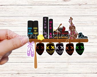Officially Licensed Legacy of Gods  bookshelf sticker