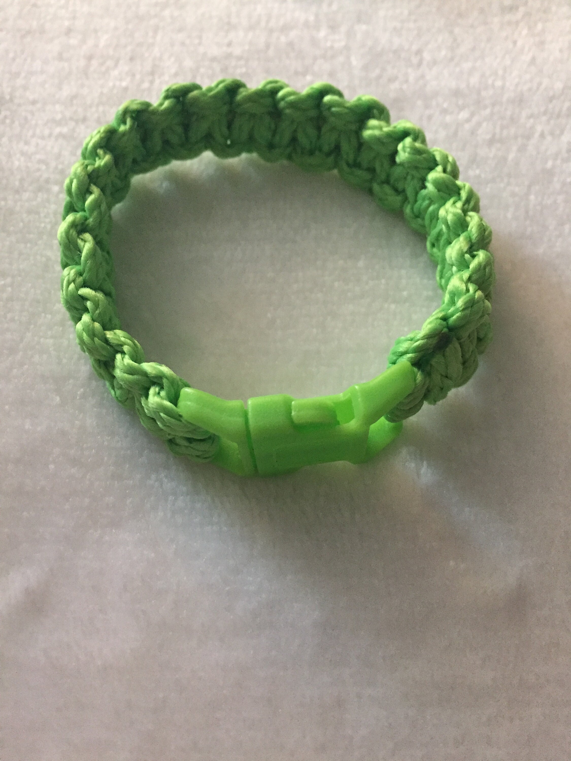 Small Neon Green Paracord Bracelet Etsy