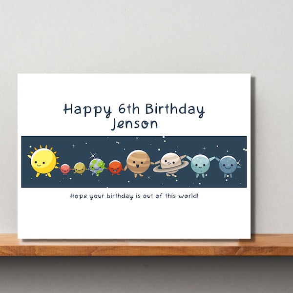 Boy 6 Year Old Birthday Cards - Etsy UK