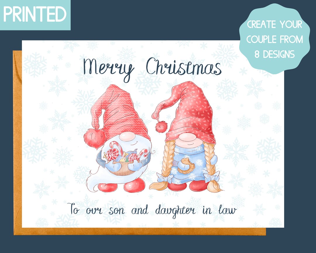 Christmas Card Son and Daughter in Law, Nephew Christmas Card