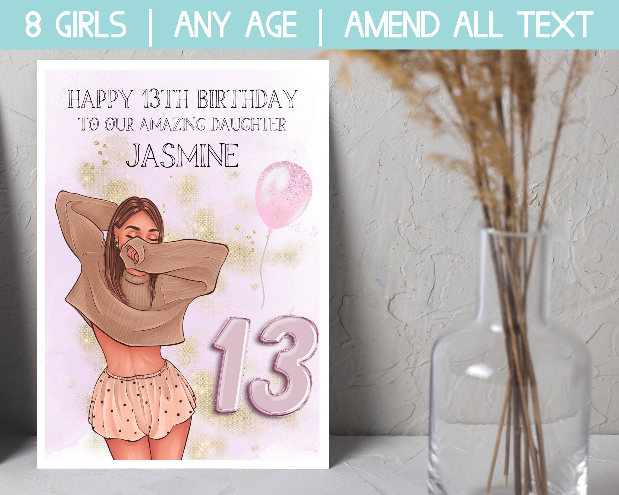 13th Birthday Girl, 13 Year Old Girl Gifts, Teen Girl Gifts, Gifts for 13  Year Old Girl, 13th Birthday Necklace, Officially a Teenager Gift 