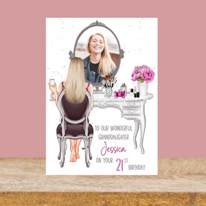 Cartão de aniversário de 21 anos filha, cartão de aniversário de 30 anos personalizado filha, cartão de aniversário de 40 anos para mulheres, cartão de aniversário de 18 anos filha, melhor