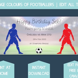football ticket editable, football match ticket template, football ticket template, football ticket gift digital, football gift certificate