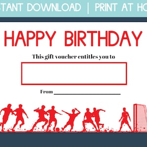 billet de football à imprimer, chèque-cadeau de football, chèque-cadeau vierge, carte-cadeau de football, chèque-cadeau à téléchargement immédiat, meilleur