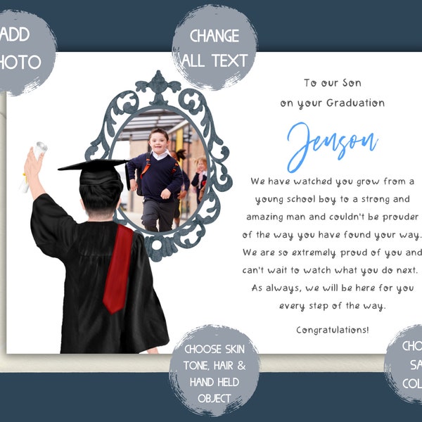 personalised graduation card son, graduation card grandson, congratulations on your graduation, son graduation gifts, graduating gifts