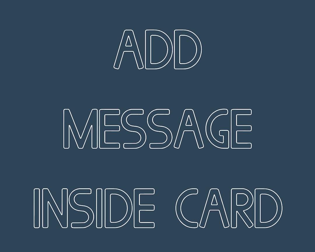Add Message Inside Card - Etsy UK