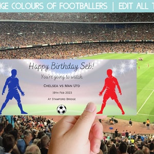 football ticket template, printable football ticket, football match ticket download, fake football ticket, surprise football game ticket