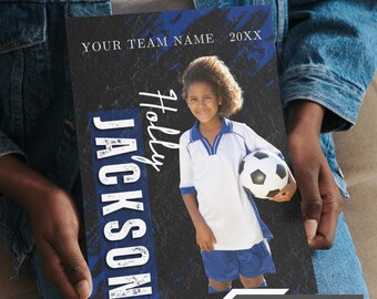 Personalized Football Photo Poster, Custom Team Gift (Digital Download)