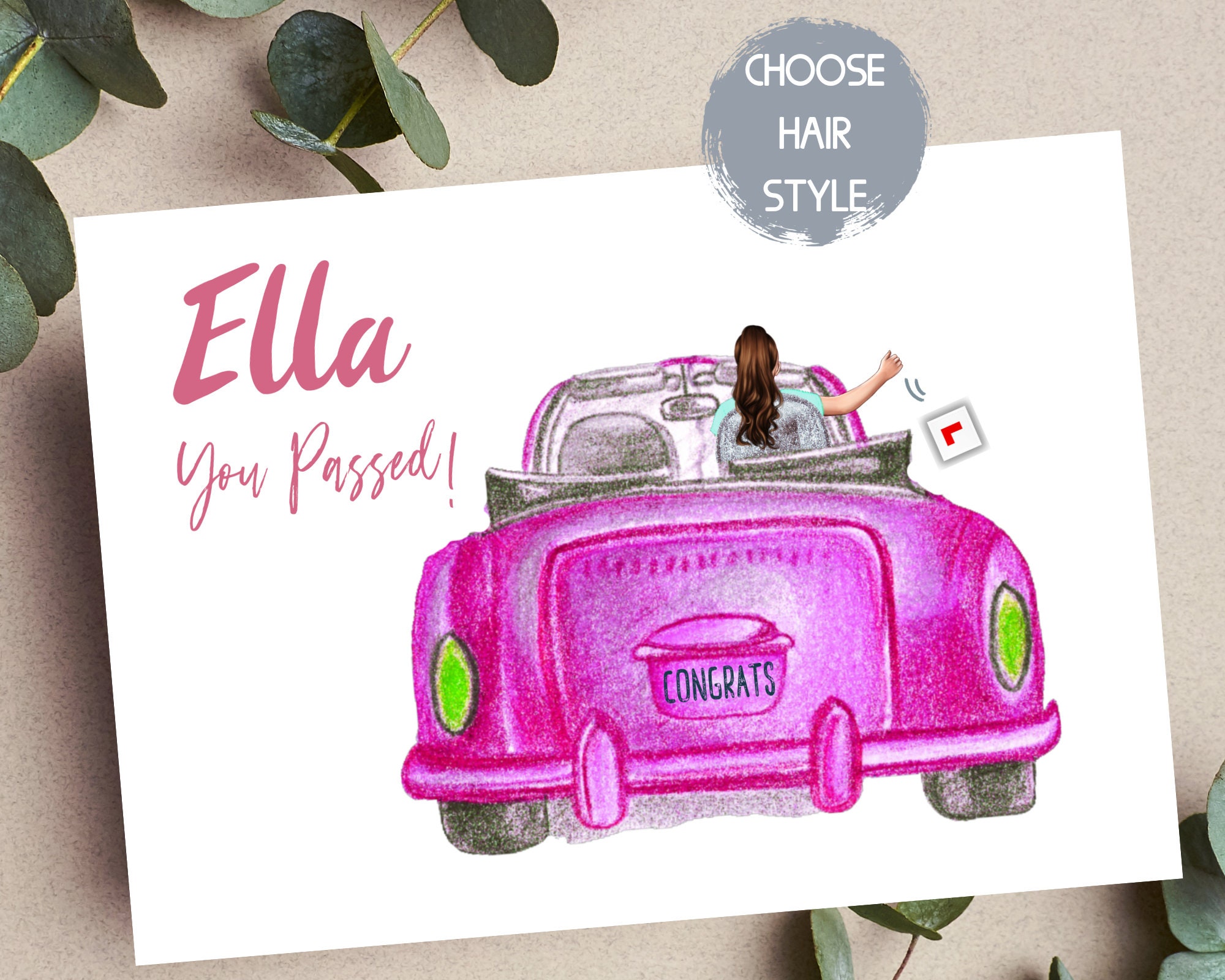 Personalised Driving Test Pass Card Passed Drivers Test Card Etsy UK