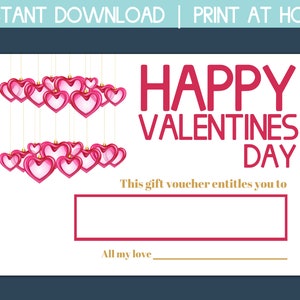 valentine gift voucher, printable valentines coupon, blank gift certificate, gift coupon template printable, gift voucher certificate, best