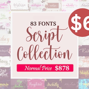 83+ Fonts Bundle Collection, Handwritten font, Calligraphy font,Font Bundle, Cricut Fonts, Procreate Fonts, Crafting Fonts,Handwritten Fonts