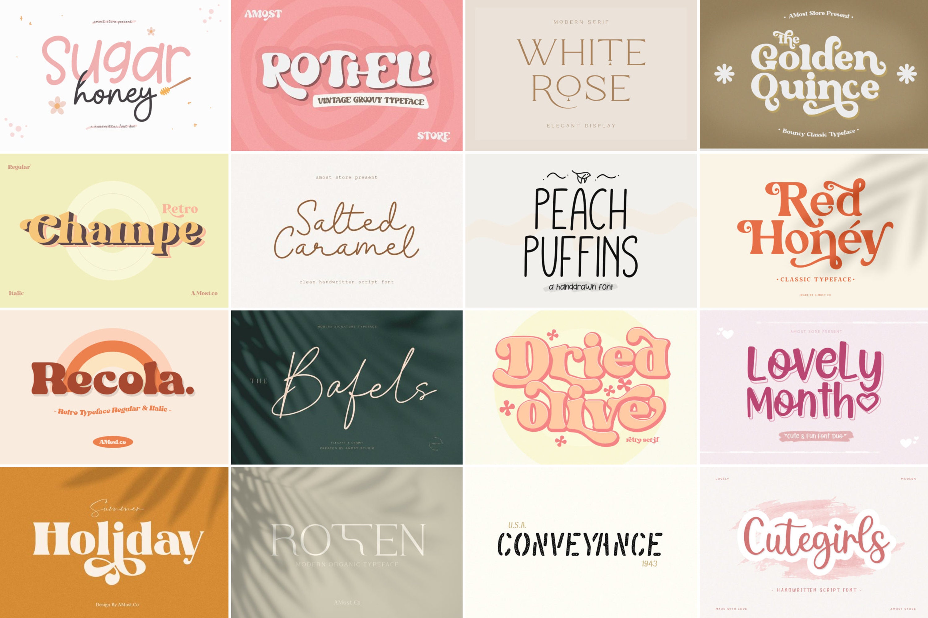 When Modern Meet Vintage Font Bundle – MasterBundles