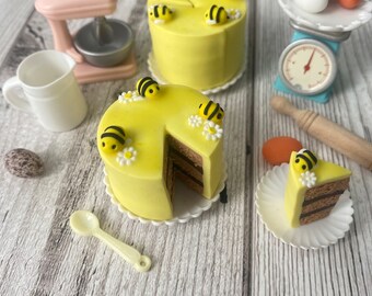 Mini gâteau décoré d'abeilles