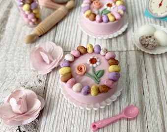 Miniature decorative flower cake