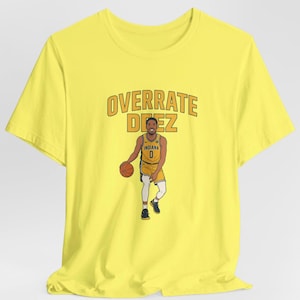 Overrate Deez Haliburton Shirt | Tyrese Haliburton Tee | Indiana Basketball T-Shirt | NBA Fan Gift | Game Day Drip | Pacers Merch