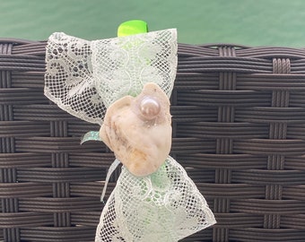 Lace & shell headband
