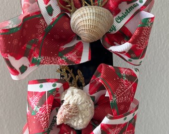 Holiday 2 pack baby clips with  St Augustine shell
