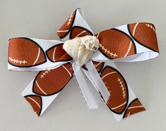 Football hair clip with shell