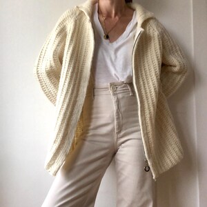 Cotton fisherman cardigan on sale