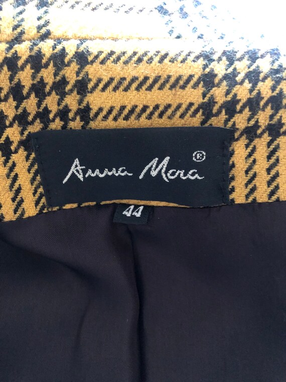 ANA MORA - Vintage designer plaid cropped wool bl… - image 7